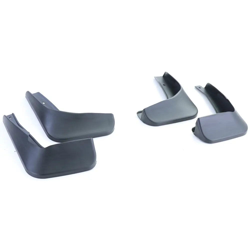 Paraspruzzi Set Anteriore e Posteriore Nero per Volkswagen Polo 6R 2009-2014