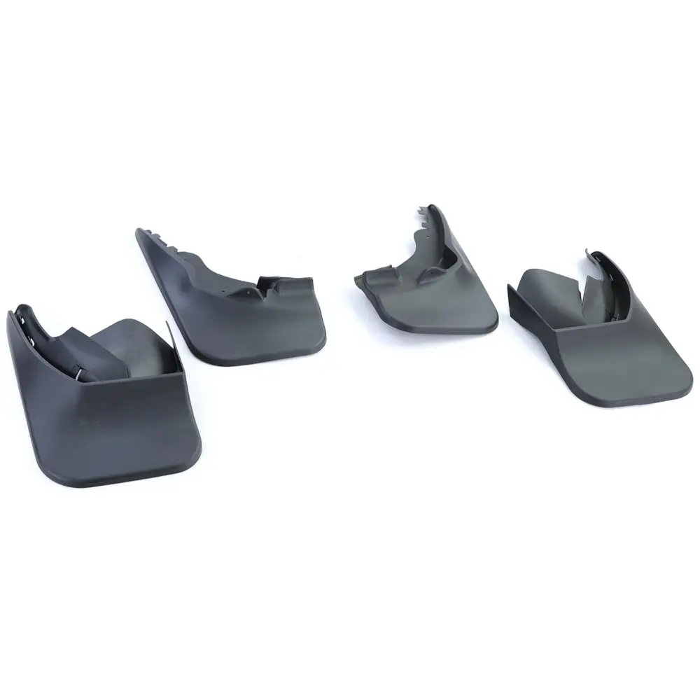 Paraspruzzi Set Anteriore e Posteriore Nero per Volkswagen Sharan 7M 04-10