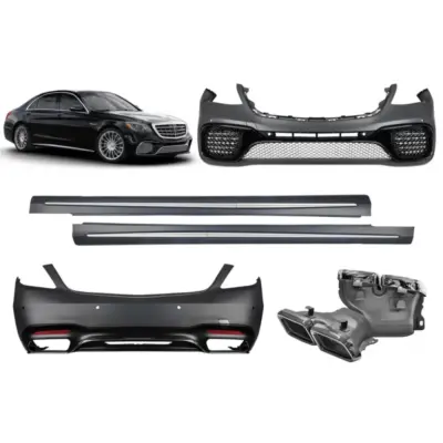 Paraurti Anteriore a Design S65 per Mercedes Classe S W222 2017-2020 Lunga