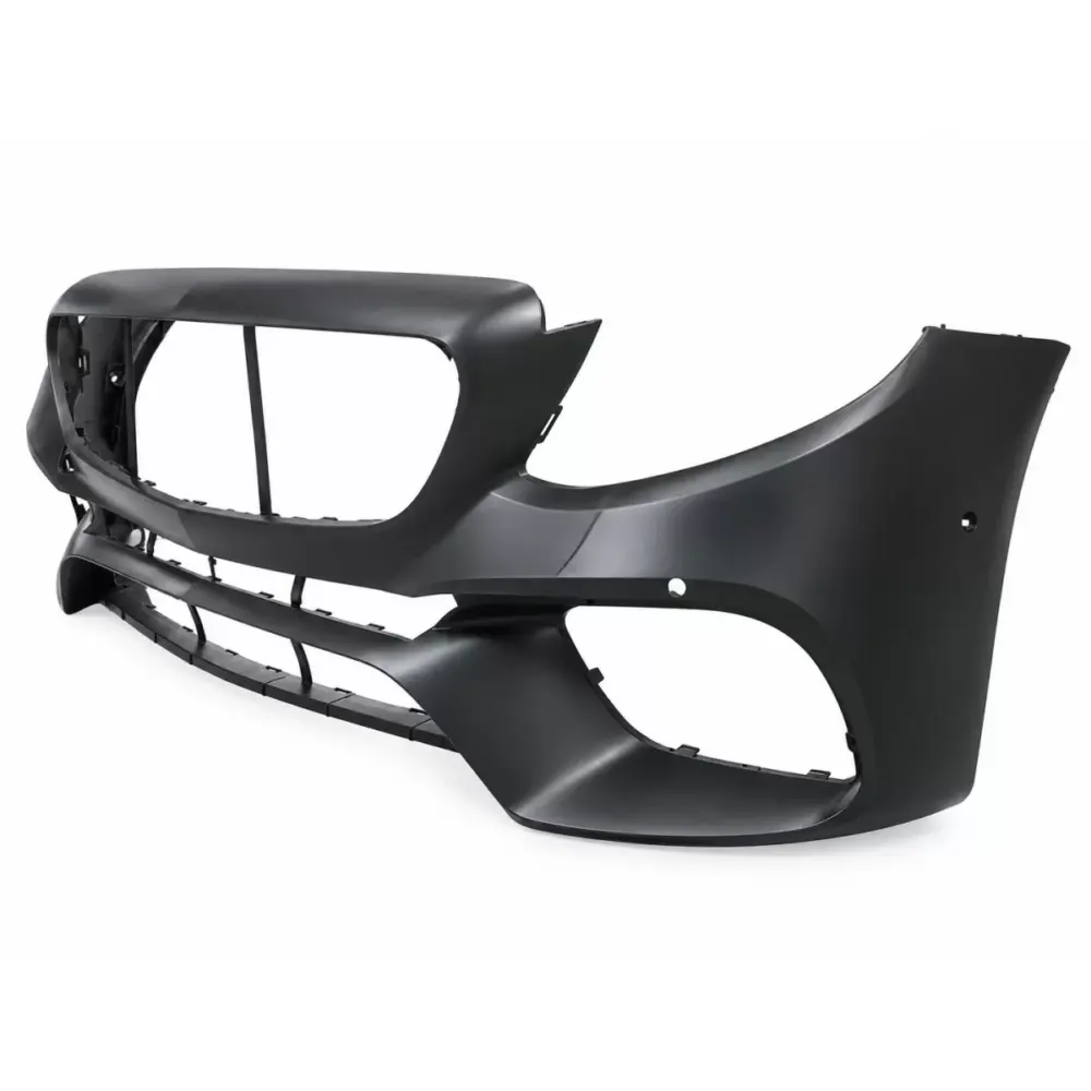 Paraurti Anteriore con Diffusore e Terminali Scarico E63 Design Nero Cromato