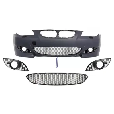 Paraurti Anteriore con Griglia Centrale e Laterale per BMW Serie 5 E60