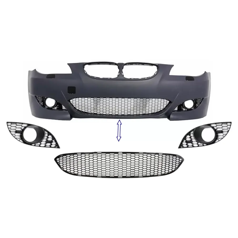 Paraurti Anteriore con Griglia Centrale e Laterale per BMW Serie 5 E60