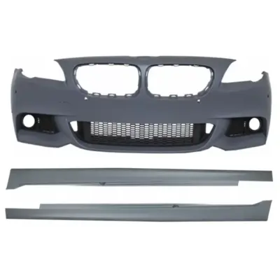 Paraurti Anteriore con Minigonne M-technik Senza Fendinebbia per BMW Serie 5