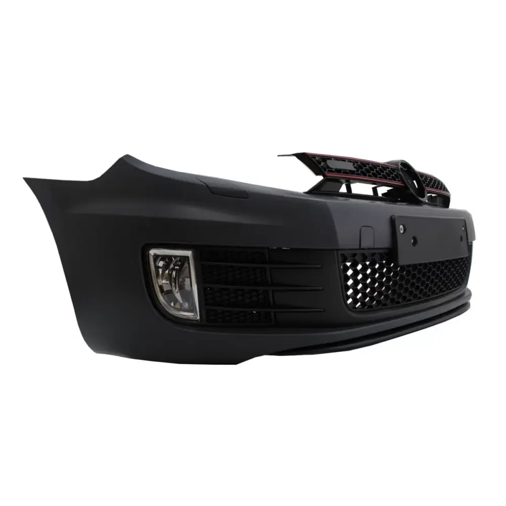 Paraurti Anteriore con Spoiler Estensione Nero Lucido per VW Golf Vi 2008-2013