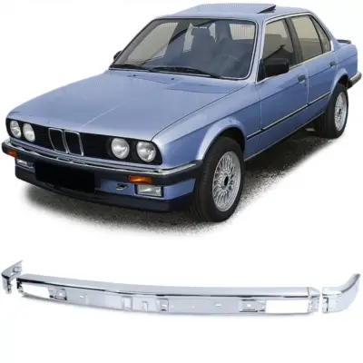 Paraurti Anteriore Cromato Destro Sinistro Centrale per BMW Serie 3 E30 82-87