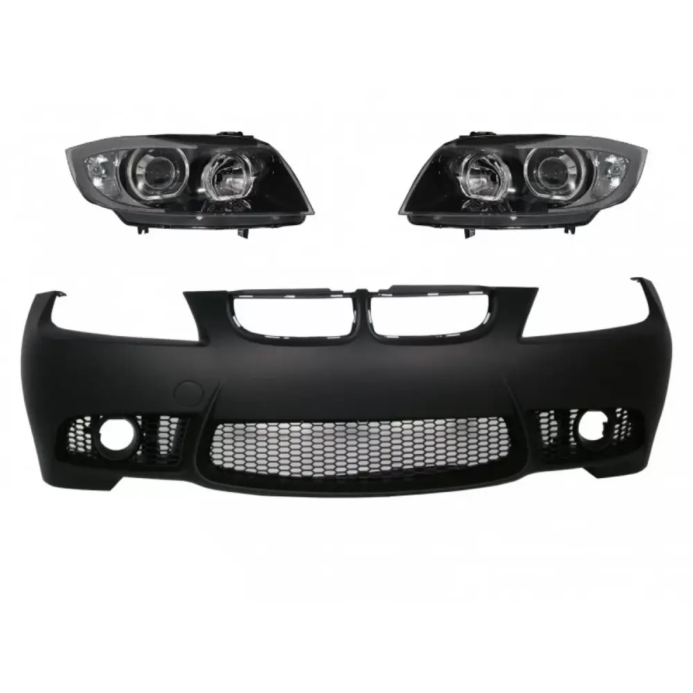 Paraurti Anteriore M3 Design con Fari Angel Eyes per BMW Serie 3 E90 E91