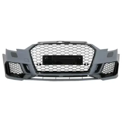 Paraurti Anteriore RS3 Design Nero Brillante per Audi A3 8V Facelift 2016-2019
