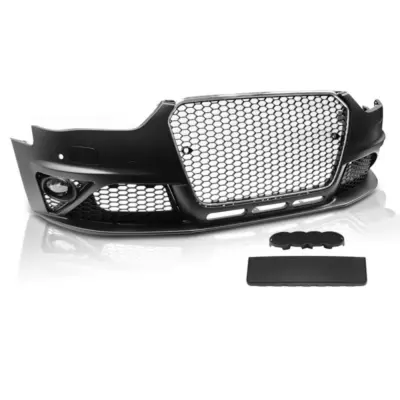 Paraurti Anteriore Sport Cromato Nero con PDC per Audi A4 B8 12-15