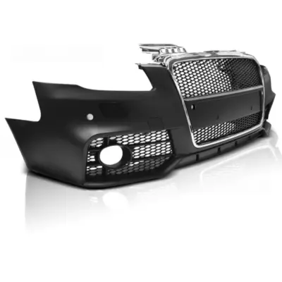 Paraurti Anteriore Sport Cromato Nero PDC per Audi A4 04-08
