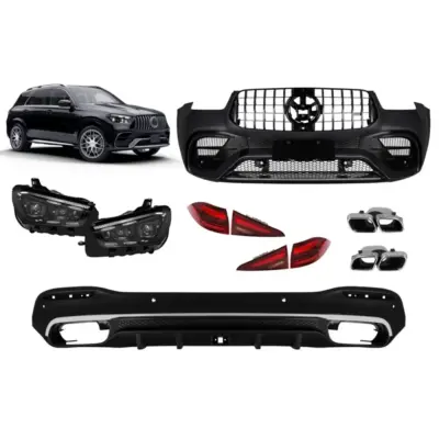 Paraurti Anteriore Sportivo a Design Type 63 con Diffusore LED per Mercedes GLE