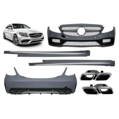 Paraurti Anteriore Sportivo a Design Type C63 per Mercedes Classe C W205