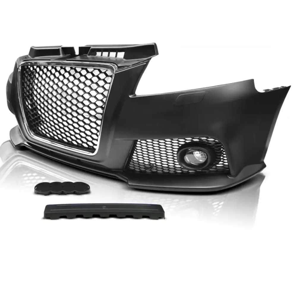 Paraurti Anteriore Sportivo Cromato Nero per Audi A3 08-12