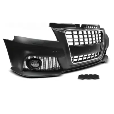 Paraurti Anteriore Sportivo Cromato Nero per Audi A3 08-12