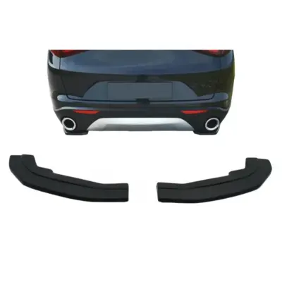 Paraurti Posteriore Alette Laterali Nere per Alfa Romeo Stelvio 949 2016-2020