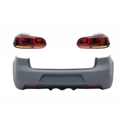 Paraurti Posteriore Completo con Fanali LED Dinamici per Volkswagen Golf 6