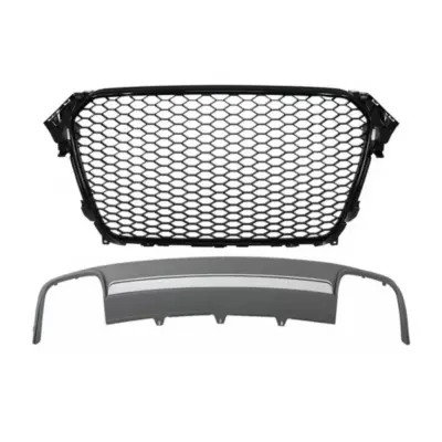 Paraurti Posteriore con Diffusore Aria Centrale RS Design per Audi A4 B8