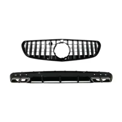 Paraurti Posteriore con Diffusore Aria e Terminali Cromati Mercedes Classe S