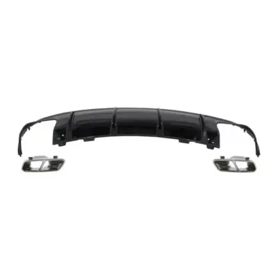 Paraurti Posteriore con Diffusore Aria e Terminali Scarico per Mercedes CLA