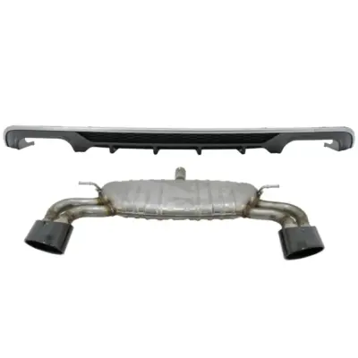 Paraurti Posteriore con Diffusore e Scarico Audi A3 8V Facelift 2016-2019