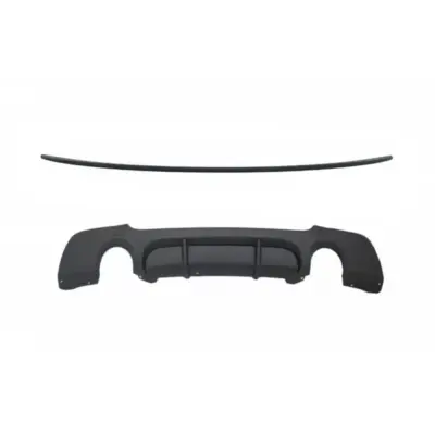Paraurti Posteriore con Diffusore e Spoiler Portellone per BMW Serie 3 E92 E93