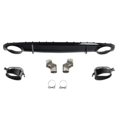 Paraurti Posteriore con Diffusore e Terminali Scarico Audi A4 B8 B8.5 2012-2015