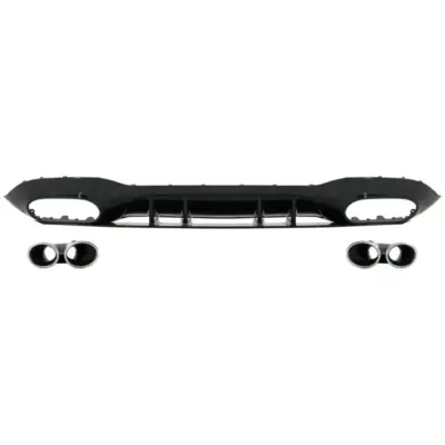 Paraurti Posteriore Diffusore Cromato Scarico Mercedes Classe A V177 Berlina