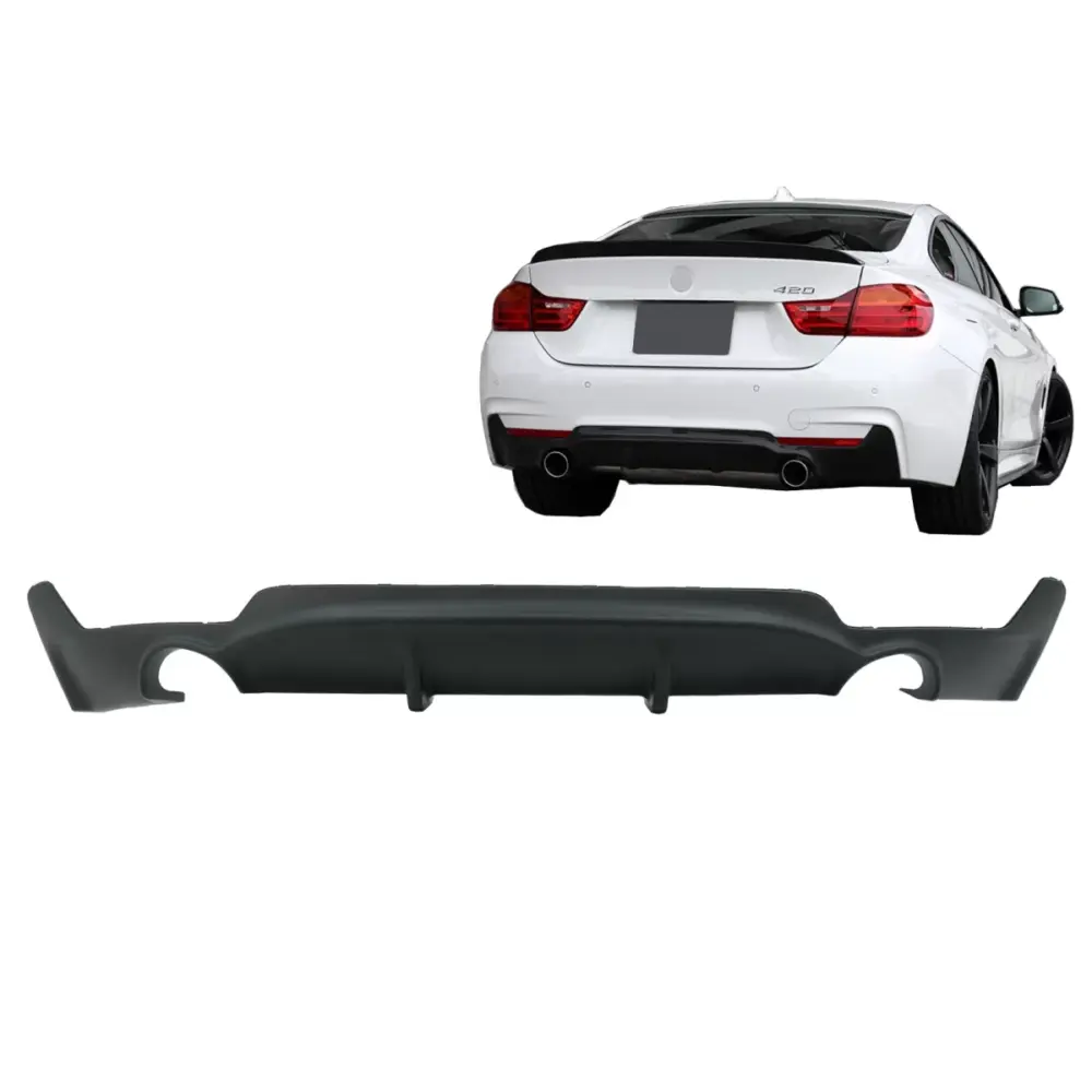 Paraurti Posteriore Diffusore M Performance per BMW Serie 4 F32 F33 F36 dal 2013
