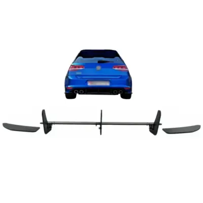 Paraurti Posteriore Estensione per Diffusore e Splitter VW Golf 7 Vii R