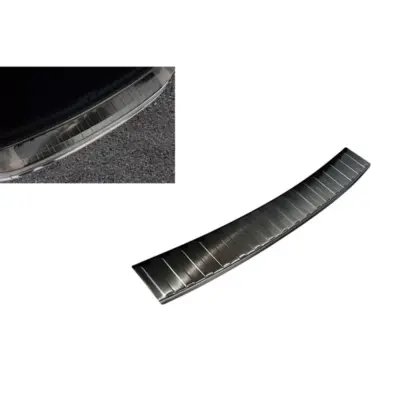 Paraurti Posteriore Protezione Nero Lucido per Volkswagen Passat B7 2011-2014