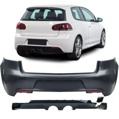 Paraurti Posteriore Sportivo con Diffusore per Volkswagen Golf R20 2008-2013
