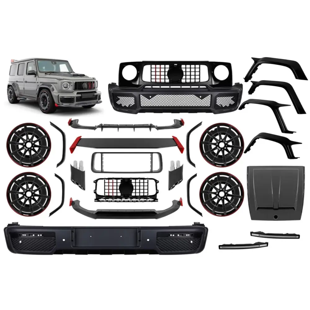 Paraurti Sportivo con Carbonio e Cerchi 22" per Mercedes Classe G W464 2018-2024