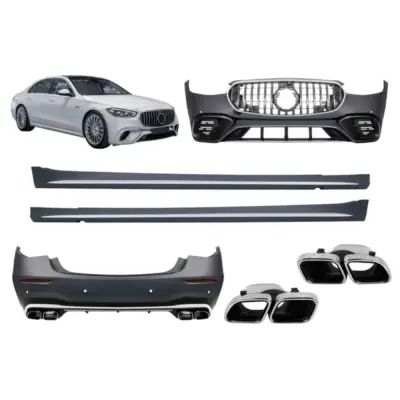 Paraurti Sportivo Design S63 con Elementi Cromati per Mercedes Classe S W223