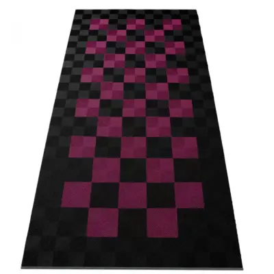 Pavimentazione Garage Ramroxx Performance 2,8x5,6m Nero Rosa Set 2 Universale