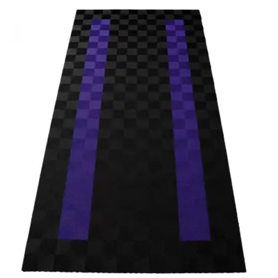 Pavimentazione Performance Garage 2,8x5,6m Nero Viola Universale 4 Pezzi