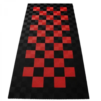 Pavimento Garage Performance 2,8x5,6 M Nero Rosso Set Universale