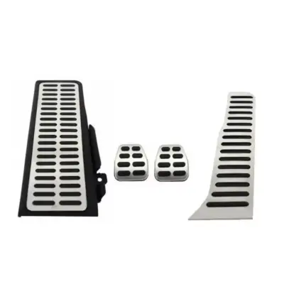 Pedali in Alluminio con Poggiapiede per Volkswagen Golf 5, 6, Scirocco, Sharan