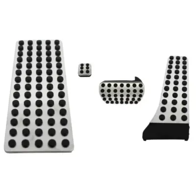 Pedaliera Alluminio con Poggiapiede 4 Pezzi per Mercedes W204 07-14 GLK 08-15