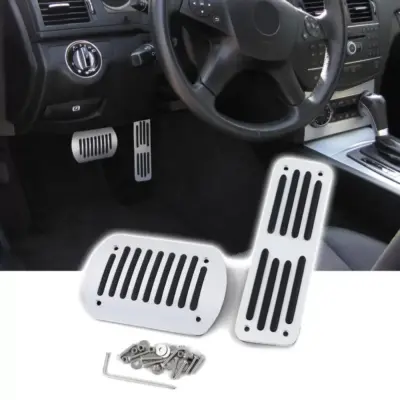 Pedaliera Automatica Alluminio Anteriore per Mercedes Classe E W210 W211