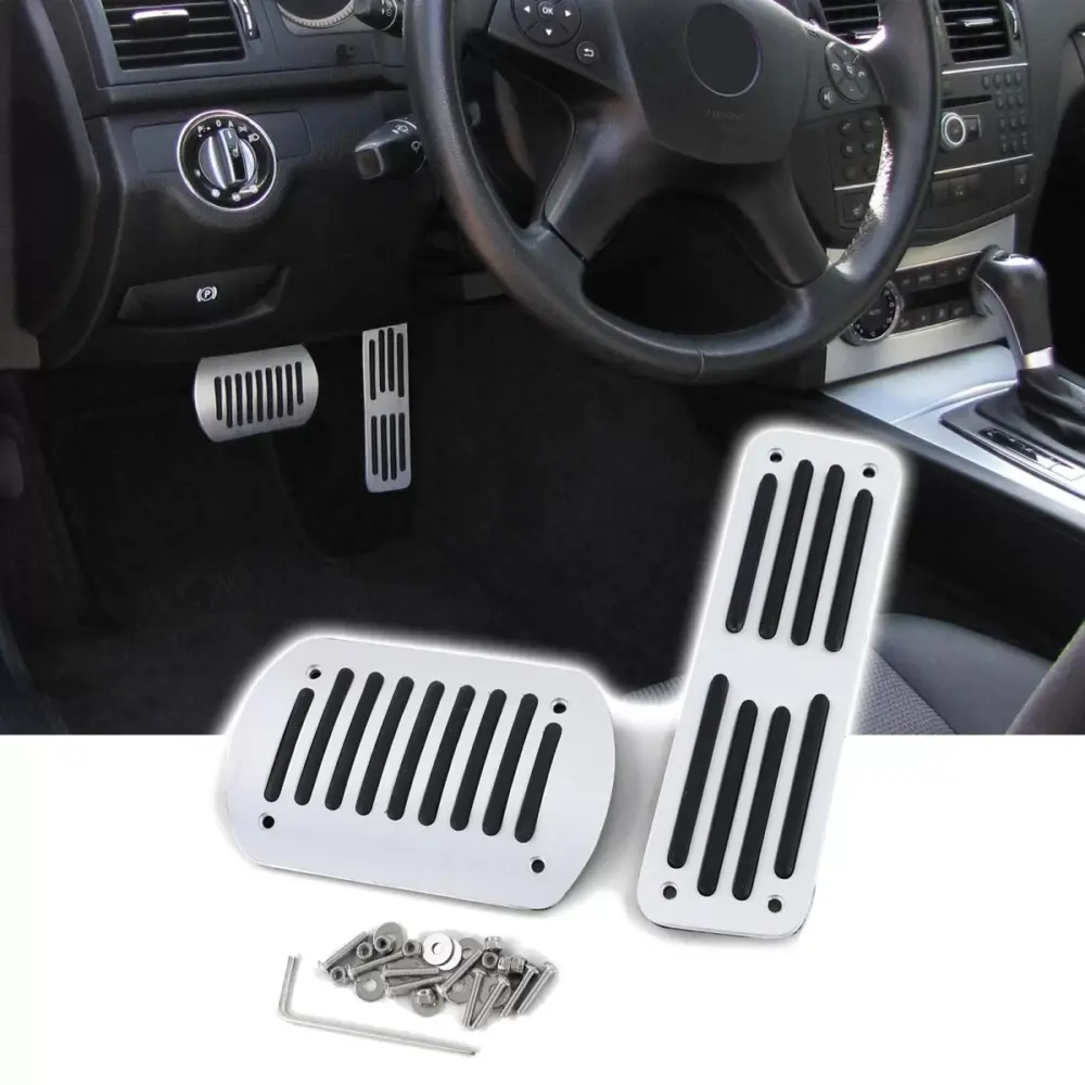 Pedaliera Automatica Alluminio Anteriore per Mercedes Classe E W210 W211