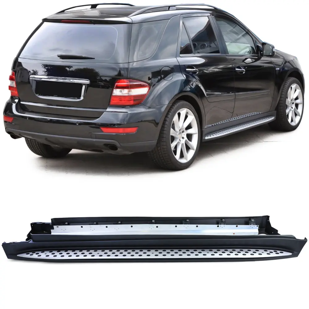 Pedane Laterali in Alluminio con ABE per Mercedes ML W164 2005-2011