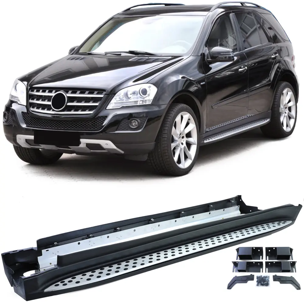 Pedane Laterali in Alluminio con ABE per Mercedes ML W164 2005-2011