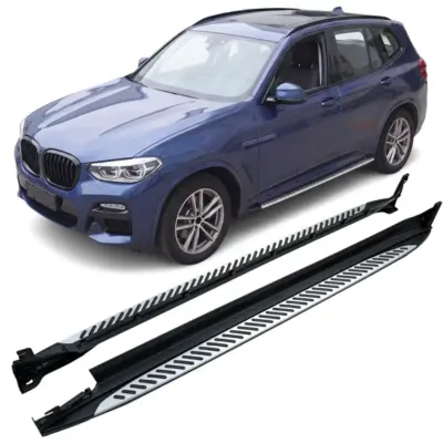 Pedane Laterali in Alluminio OE Style per BMW X3 G01 (2017-2024) e X4 G02