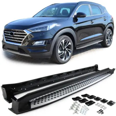 Pedane Laterali in Alluminio per Hyundai Tucson TL (2015-2020) con Anti-scivolo