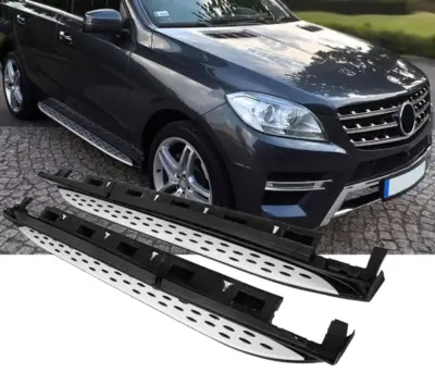Pedane Laterali in Alluminio per Mercedes W166 ML 2011-2015 e GLE 2015-2019