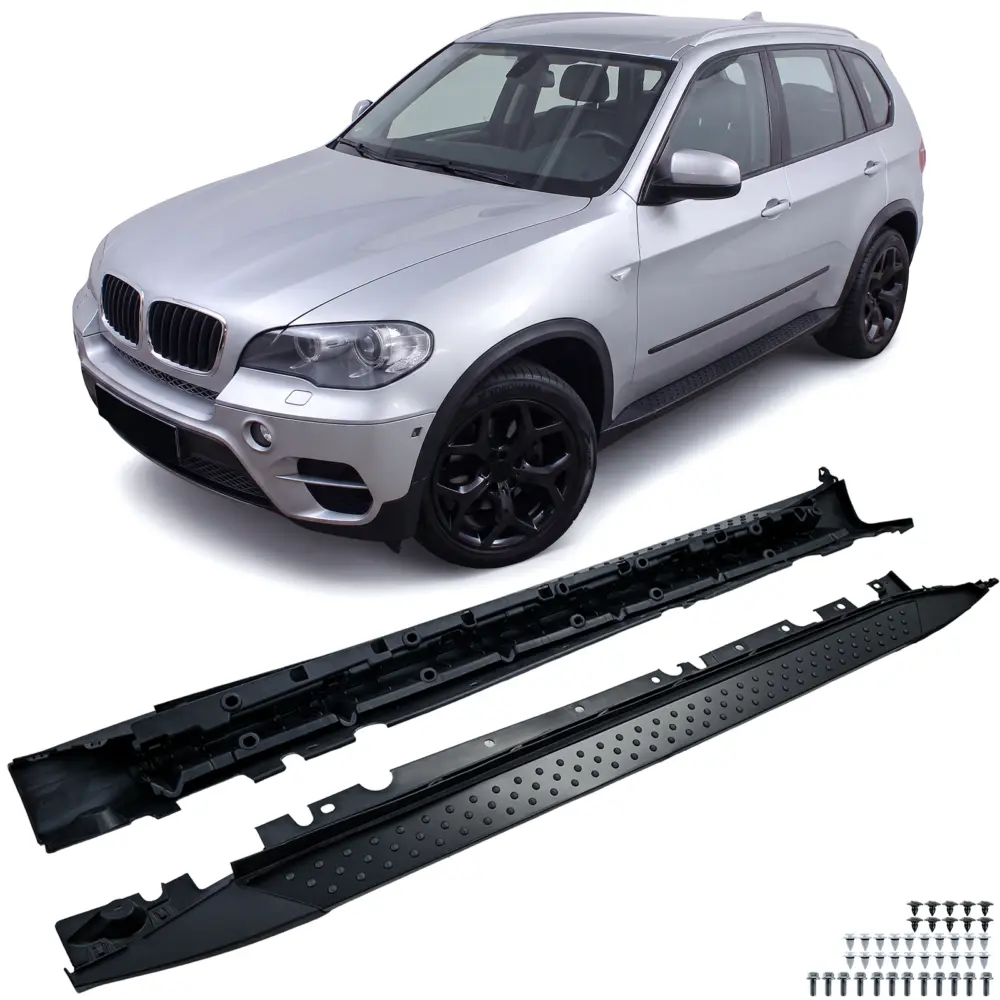 Pedane Laterali Nero Edition con ABE per BMW X5 E70 2006-2013
