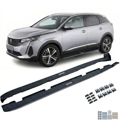 Pedane Laterali Protezione Laterale OE Style Nero per Peugeot 3008 (2016-2023)