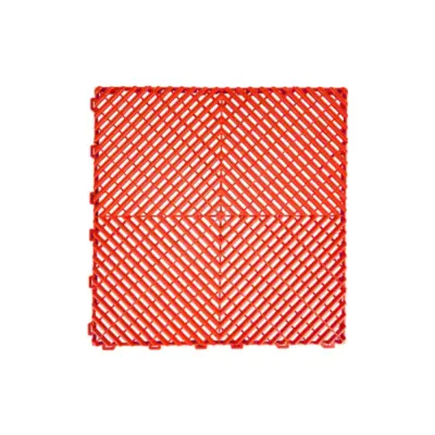 Piastrelle Modulari Pavimento Rosse per Garage Officina Showroom 1 Mq