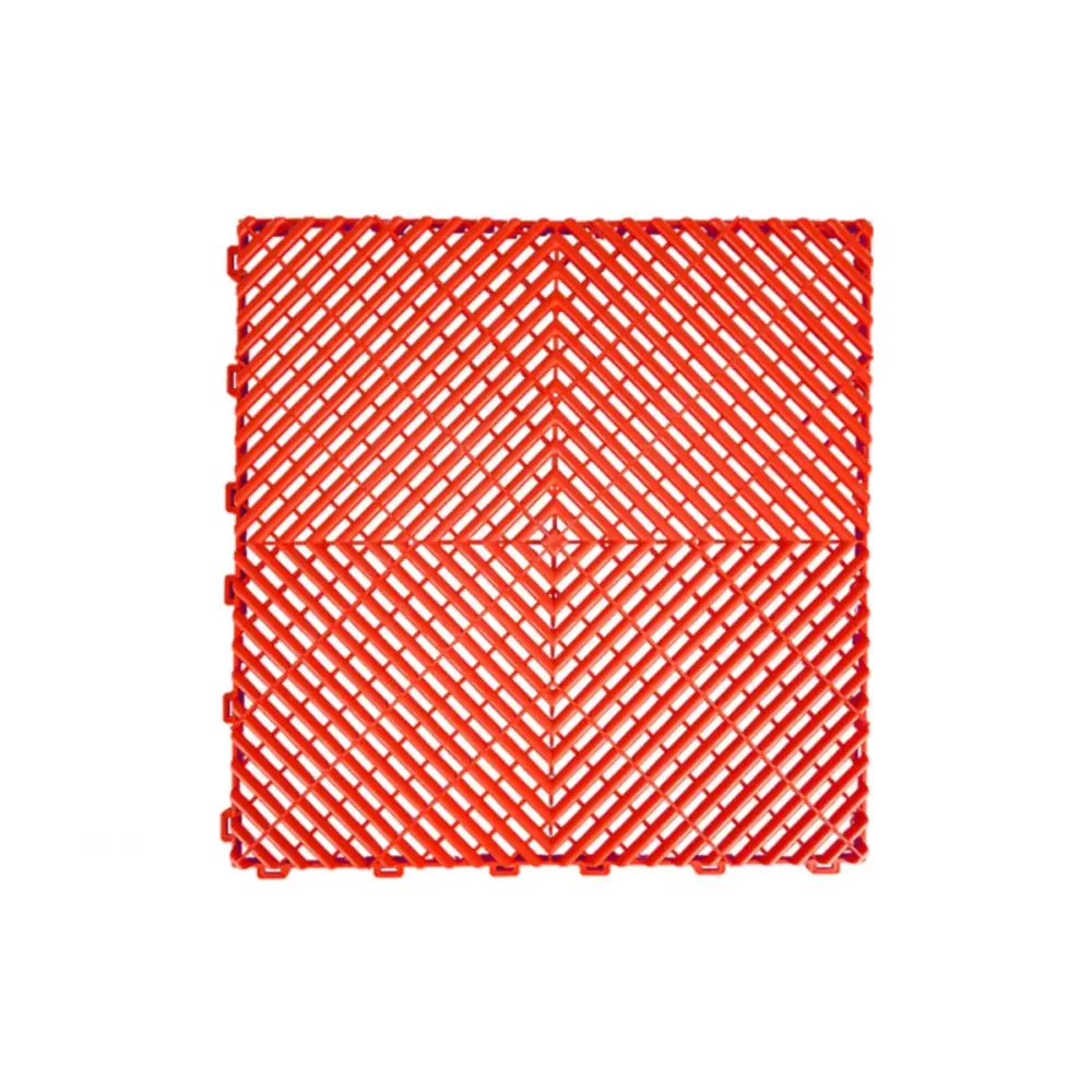 Piastrelle Modulari Pavimento Rosse per Garage Officina Showroom 1 Mq