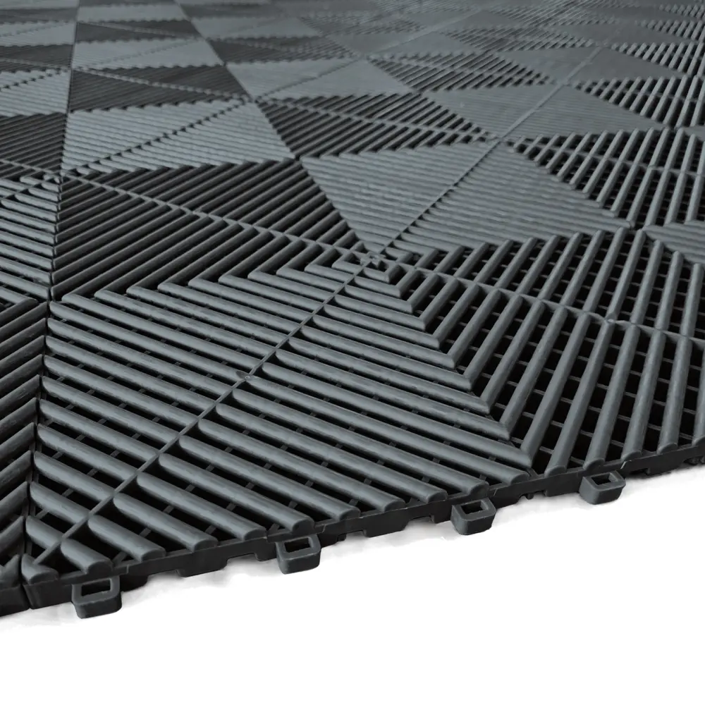 Piastrelle Pavimento 40x40cm Nere Universali per Garage e Workshop