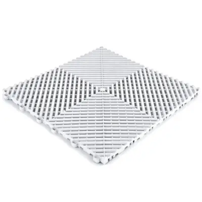 Piastrelle Pavimento Bianche 40x40cm Universali per Garage e Officine
